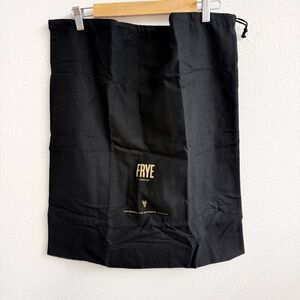 Frye Black Storage Bag with Gold Logo